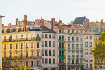 Fototapeta premium Paysage urbain de la ville de Lyon