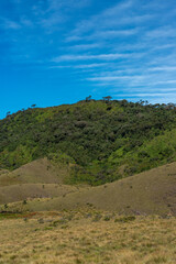 landscape with hills and blue sky