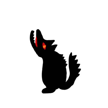 Hand drawing Animals monsters Halloween png 