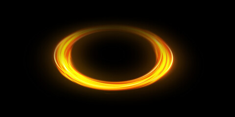 Round frame. plasma magical portal. circle light effect.