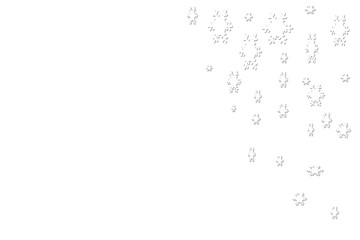 3d render of a falling snowflake sign