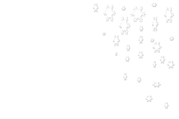 3d render of a falling snowflake sign