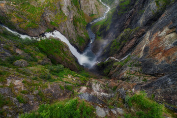 Voringsfossen, one of the largest waterfalls in central Norway
