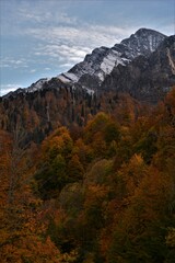 Beautiful autumn mountain landscape