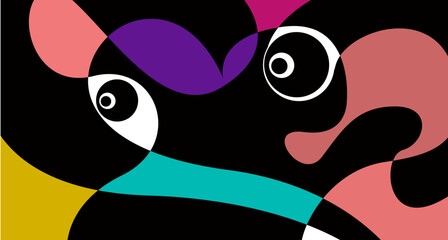 Vector colorful fluid and liquid abstract background for banner