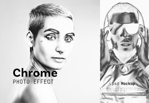 Chrome Photo Effect