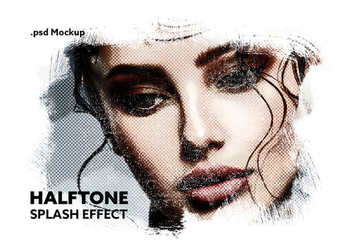 Halftone Splash Effect