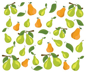 seamless pattern with pears