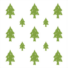 Grunge Christmas tree pattern. Abstract Christmas tree illustration pattern. Used for Christmas decoration, fabric pattern