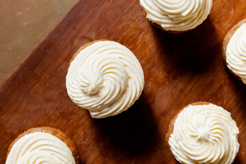 Cupcakes with buttercream icing