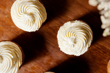Cupcakes with buttercream icing