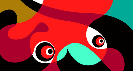 Vector colorful fluid and liquid abstract background for banner