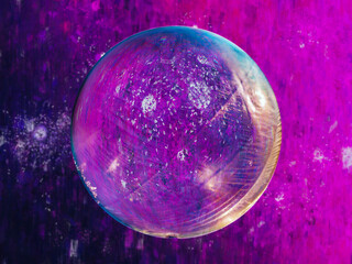 transparent glass sphere