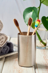 Eco-friendly bamboo toothbrushes