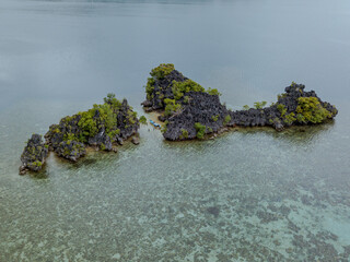 Beautiful Small Island, located in Cendrawasih Bay National Park, West Papua Province