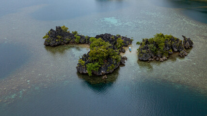Beautiful Small Island, located in Cendrawasih Bay National Park, West Papua Province