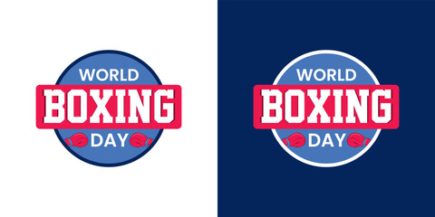 Boxing day globe vector icon