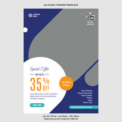 Fashion and online special offer promotion flyer template