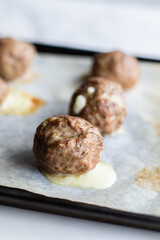 Mozzarella Stuffed Meatballs