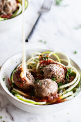 Mozzarella Stuffed Meatballs