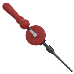 3d rendering illustration of an hand drill