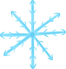 Christmas blue snowflake