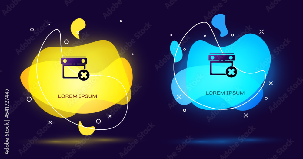 Poster black calendar date delete icon isolated on black background. event reminder symbol. abstract banner