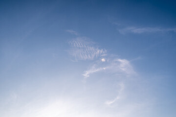 The sky before the sunrise, the beautiful clouds spread