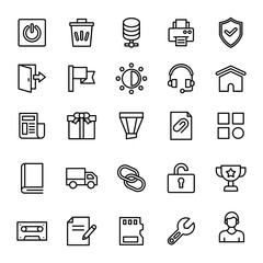 user interface icons set illustration vector graphic