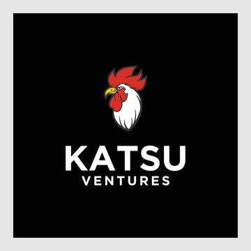 Rooster head logo mascot illustration.Rooster head logo vector icon symbol illustration design.Rooster chicken cock. Abstract vector illustration