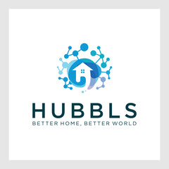 Property Logo Template Real Estate.Abstract house logo design template. Colorful sign. Universal vector icon