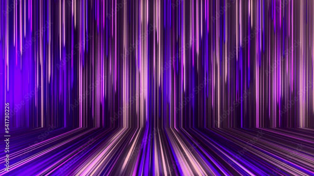 Poster аbstract panoramic neon background with glowing rays. colored rays move along a geometric surface. l