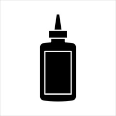 Glue bottle outline icon. Latex glue simple line vector icon. vector illustration on white background.