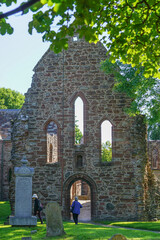 Obraz premium Beauly, Scotland: The ruins of the Beauly Priory, Inverness County, Scotland, founded in 1230.