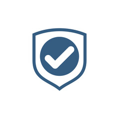 shield check mark icon vector template