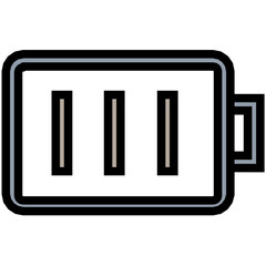 Full Battery Vector Icon