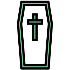 Obraz premium Coffin Vector Icon