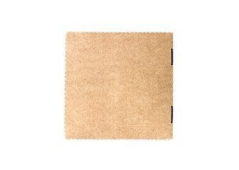square flat cardboard box on white isolated background. the concept of eco-friendly materials for packaging, delivery and shopping