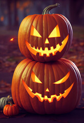 Fototapeta premium halloween jack o lantern