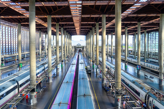 Atocha Train Station in Madrid, Spain