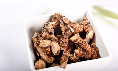 dried Calamus Root or Sweet root, Medicinal plant drugs, drugs for eye health