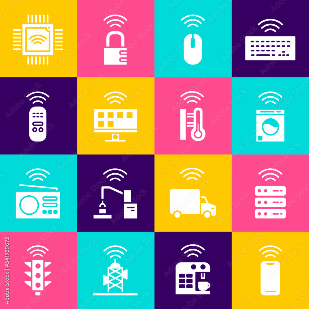 Poster set wireless smartphone, smart server, washer, mouse, tv system, remote control, processor with micr