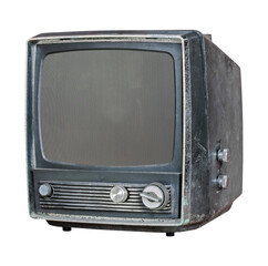 old tv set isolated and save as to PNG file - 541741037