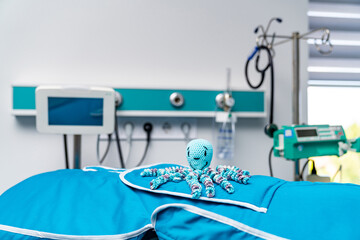 Healthcare patient technologies. Professional emergency modern room.