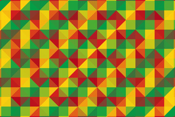 Motley colour. Abstract mosaic background. Chaotically scattered shapes of different colors, pixel pattern. Colorful geometric backdrop.