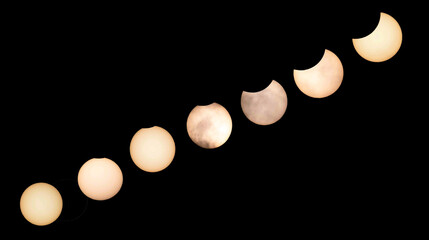 Partielle Sonnenfinsternis am 25.10.2022 über Bayern Zeitraffer 1,5 Stunden