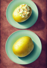potato on a plate