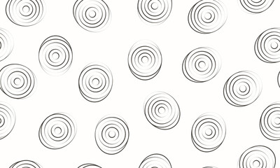 Fototapeta na wymiar Seamless art circles pattern. Abstract geometric fabric print from circles.