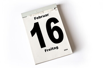 Obraz premium 16. Februar 2024