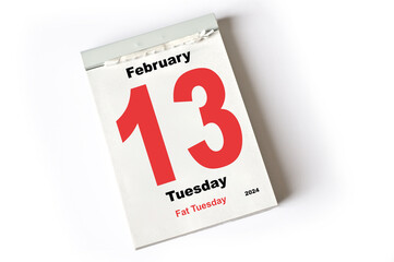 13. February 2024 Fat Tuesday